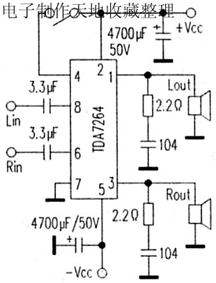 Tda7264 схема усилителя