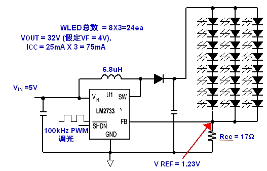 LM2733 LEDģ·