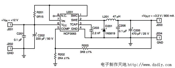 ѹӦõ·12V3.3V/0.8A---