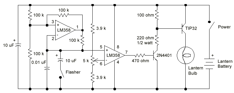 lm358闪烁灯调光器(英文)