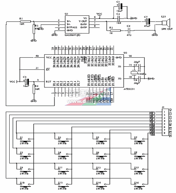 õƬƵĵAT89S51 KEYBOARD