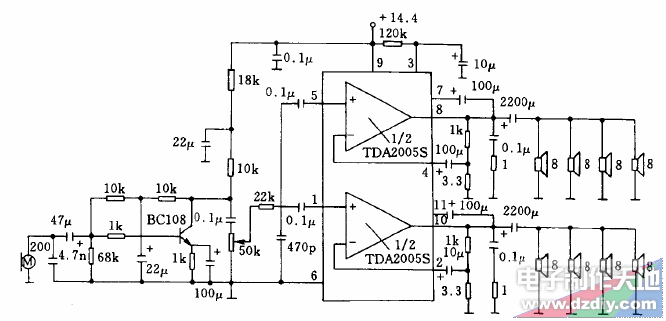 20W·TDA2005 Amplifier