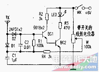 򵥵ĳǿǵ·ͼSignal Level Meter