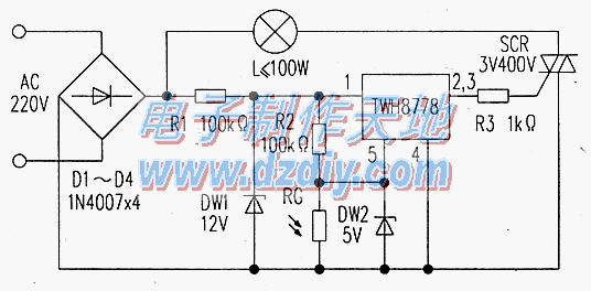 TWH8778·ƹؽڵ翪ص·ͼTWH8778 LIGHT SWITCH