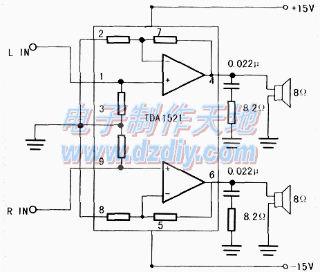 NE5532+TDA1521NE5532+TDA1521 AMPLIFIER