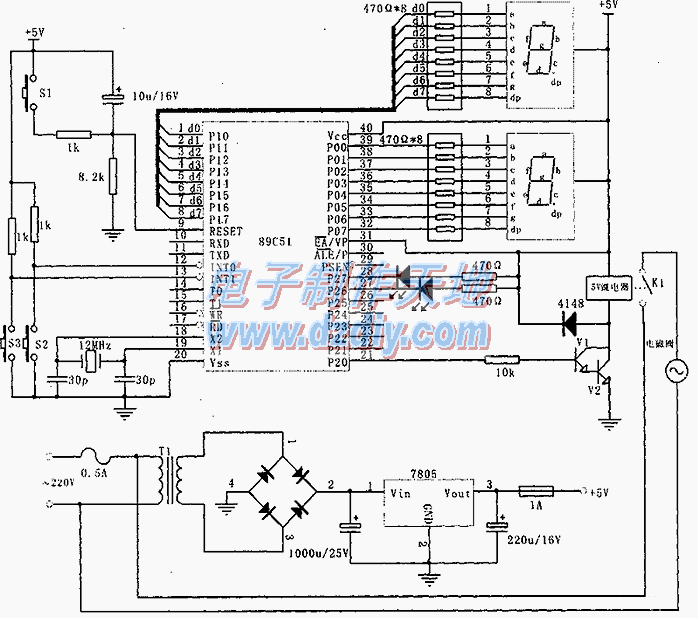 õƬĶʱˮ·AT89C51 TIMER