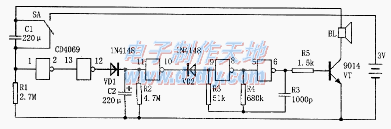 COMSʱѵ·CD4069 TIMER