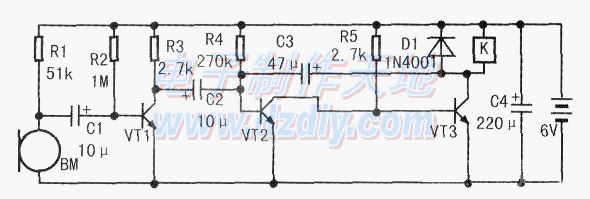 Ƶص·The sound control circuit