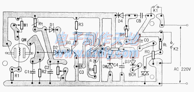 򵥱ĻȿԶװNE555 Fan controller